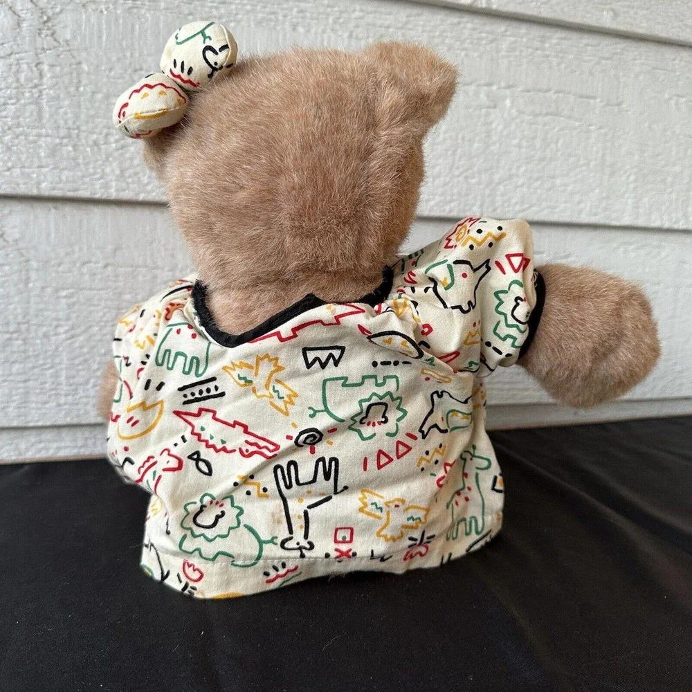 Vintage 90s Gund Beartots Girl Teddy Bear Plush Dress Shoes Plush Stuffed Animal